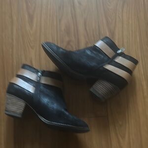 Black and Tan Ankle Boots